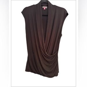 Vince Camuto Black Sleeveless Rayon Top NWOT